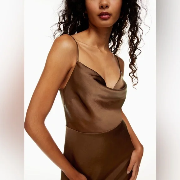 Aritzia Sunday Best Satin Mini Dress - Picture 2 of 7